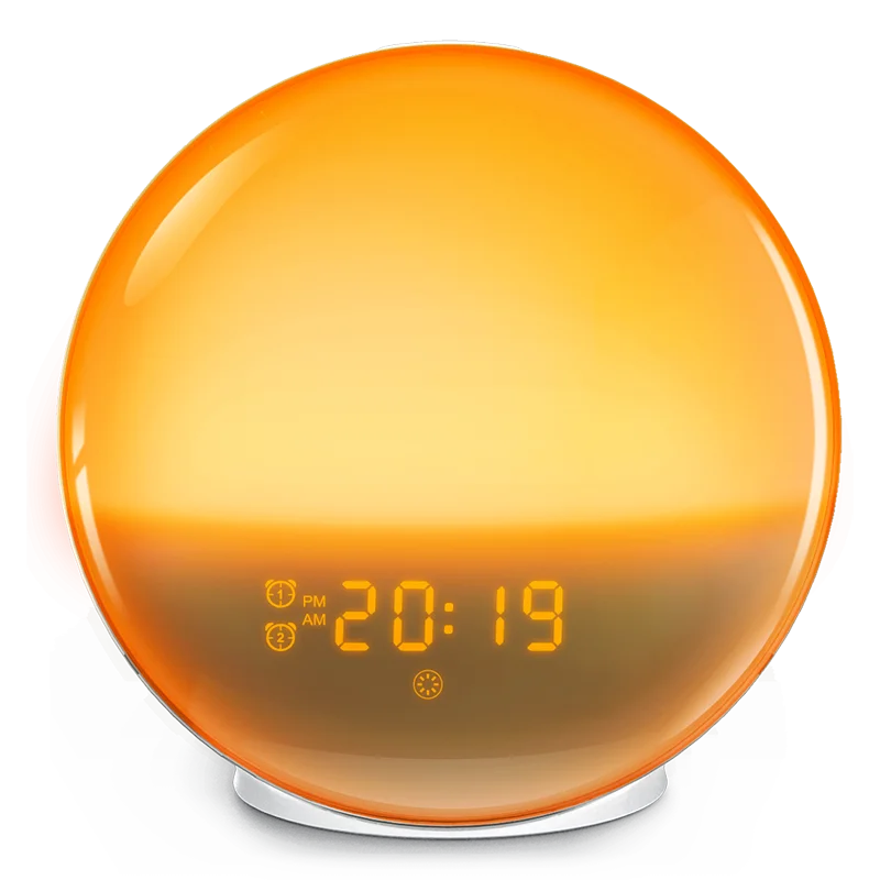Réveil enfant - orange éclat, rêve de temps, lumière solaire